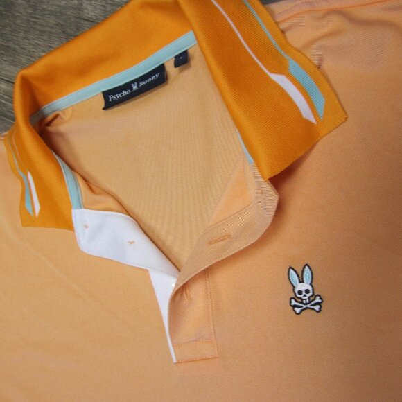 Orange & White Psycho Bunny Polo - Picture 2 of 6